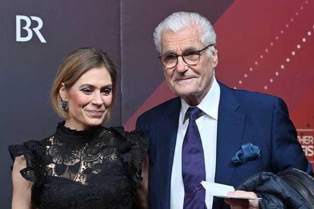 Julia Schuetze and Sky Du Mont Actors , Red Carpet,Red Carpet,Bavarian Film Award 2023 on 19 09 2024 at Prinzregententheater in Munich r