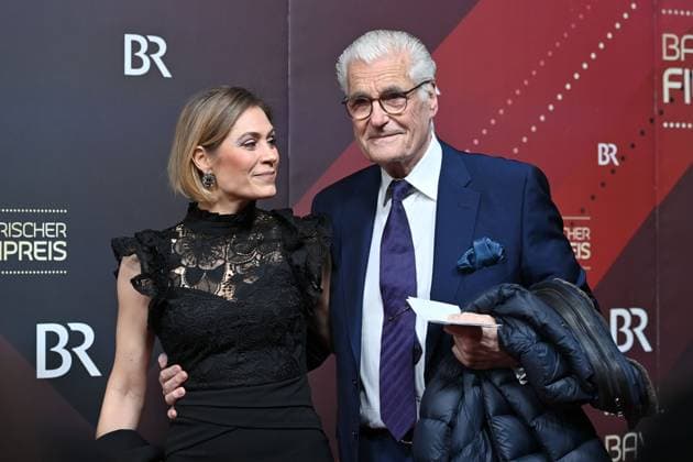 Julia Schuetze and Sky Du Mont Actors , Red Carpet,Red Carpet,Bavarian Film Award 2023 on 19 09 2024 at Prinzregententheater in Munich r