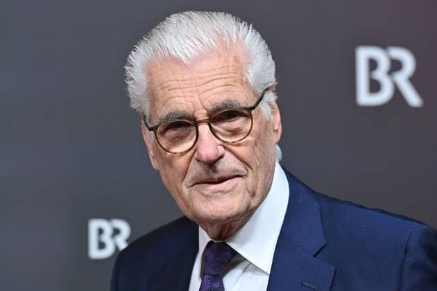 Sky Du Mont actor, single image, cropped single motif, portrait, portrait red carpet, red carpet,Bavarian Film Award 2023 on 19 09 2024 at the Prinzregententheater in Munich r Tel 02