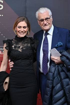 Julia Schuetze and Sky Du Mont Actors , Red Carpet,Red Carpet,Bavarian Film Award 2023 on 19 09 2024 at Prinzregententheater in Munich r
