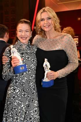 Hannah Herzsprung and Veronica Ferres at the presentation of the 45 Bavarian Film Award 2023 in the Prinzregententheater Munich, 19 01 2024 Foto:xB.xInsingerx xFuturexImagex filmpreis_4178