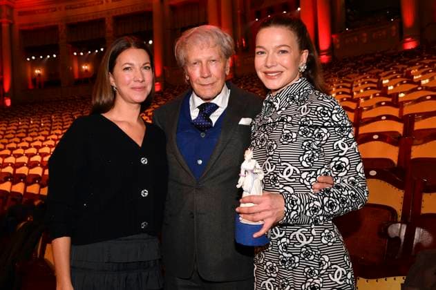 Özlem Schäfer, Bernd Herzsprung and Hannah Herzsprung at the presentation of the 45 Bavarian Film Award 2023 in the Prinzregententheater Munich, 19 01 2024 Foto:xB.xInsingerx xFuturexImagex filmpreis_4188