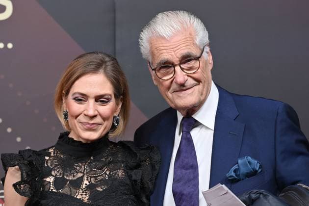 Julia Schuetze and Sky Du Mont Actors , Red Carpet,Red Carpet,Bavarian Film Award 2023 on 19 09 2024 at Prinzregententheater in Munich r