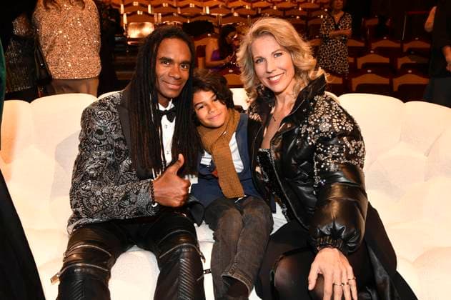 Fabrice Morvan with partner Tessa van der Steen and son Sacha at the presentation of the 45 Bavarian Film Award 2023 at the Prinzregententheater in Munich, 19 01 2024 Foto:xB.xInsingerx xFuturexImagex filmpreis_4190