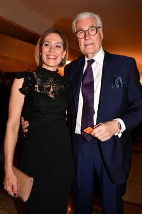 Sky du Mont with partner Julia Schütze at the presentation of the 45 Bavarian Film Award 2023 at the Prinzregententheater in Munich, 19 01 2024 Foto:xB.xInsingerx xFuturexImagex filmpreis_4197