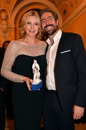 Veronica Ferres and David Dietl at the presentation of the 45 Bavarian Film Award 2023 in the Prinzregententheater Munich, 19 01 2024 Foto:xB.xInsingerx xFuturexImagex filmpreis_4200