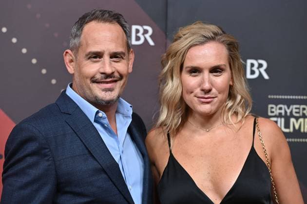 Moritz Bleibtreu and Saskia Bleibtreu Red Carpet,Red Carpet,Bavarian Film Award 2023 on 19 09 2024 at the Prinzregententheater in Munich r