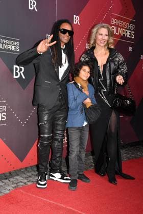 Fab Morvan, Stella and son Sacha Presentation of the Bavarian Film Award Prinzregenten Theater Munich 19 January 2024