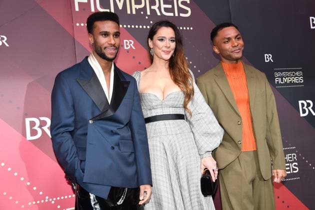 Titan Njie, Bella Wayne and Elan Ben Ali Presentation of the Bavarian Film Award Prinzregenten Theater Munich 19 January 2024
