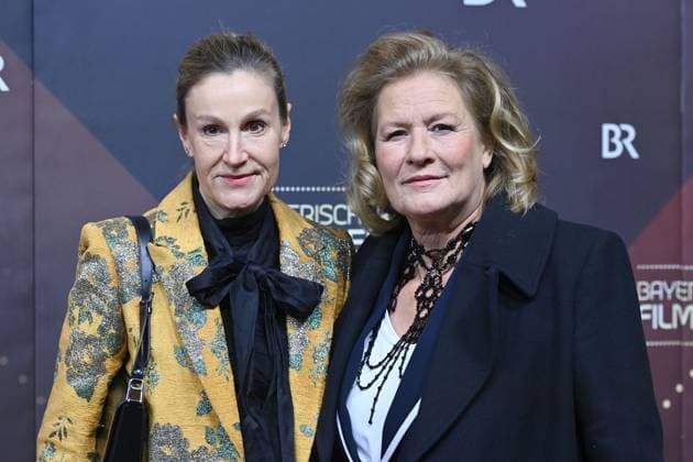 from left Christine Hartmann with Suzanne von Borsody Red Carpet,Red Carpet,Bavarian Film Award 2023 on 19 09 2024 at the Prinzregententheater in Munich r
