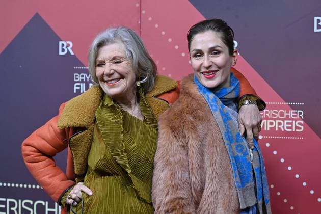 Jutta SPEIDEL Actress , with daughter Franziska Red Carpet,Red Carpet,Bavarian Film Award 2023 on 19 09 2024 at the Prinzregententheater in Munich r