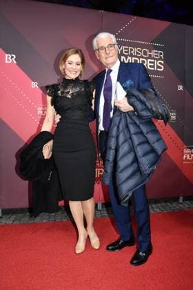 Sky du Mont with Julia Schütze Presentation of the Bavarian Film Award Prinzregenten Theater Munich 19 January 2024