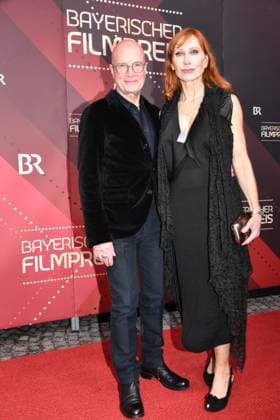 Andrea Sawatzki with husband Bavarian Film Award ceremony Prinzregenten Theater Munich 19 January 2024