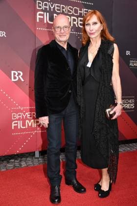 Andrea Sawatzki with husband Bavarian Film Award ceremony Prinzregenten Theater Munich 19 January 2024