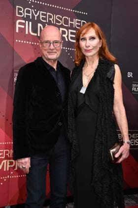 Andrea Sawatzki with husband Bavarian Film Award ceremony Prinzregenten Theater Munich 19 January 2024