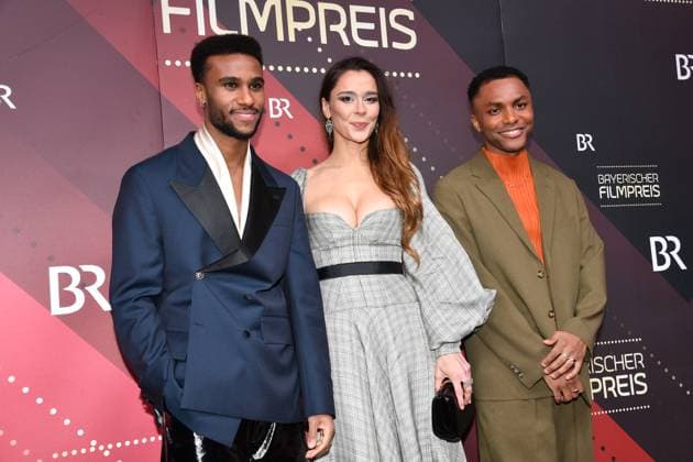 Titan Njie, Bella Wayne and Elan Ben Ali Presentation of the Bavarian Film Award Prinzregenten Theater Munich 19 January 2024