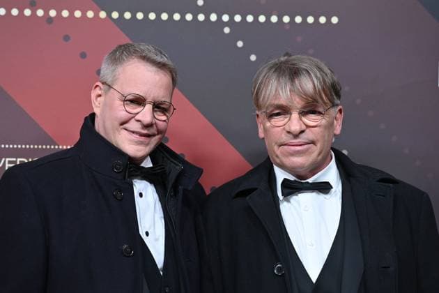 v re Andre Eisermann, Manuel Bortt Red Carpet,Red Carpet,Bayerischer Filmpreis 2023 am 19 09 2024 im Prinzregententheater in Muenchen 251
