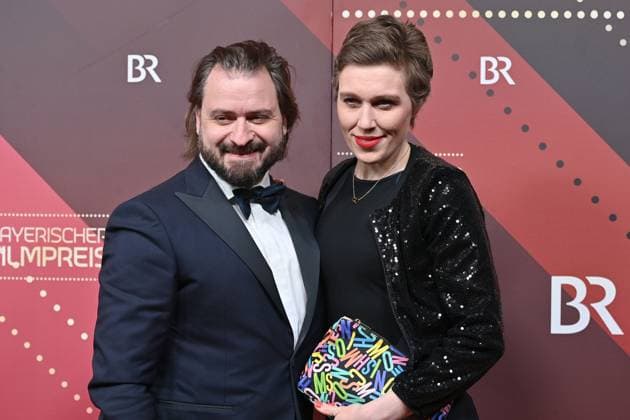 Daniel Christensen, Isabel Berghout, Red Carpet,Red Carpet,Bavarian Film Award 2023 on 19 09 2024 at the Prinzregententheater in Munich