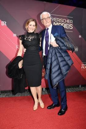 Sky du Mont with Julia Schütze Presentation of the Bavarian Film Award Prinzregenten Theater Munich 19 January 2024