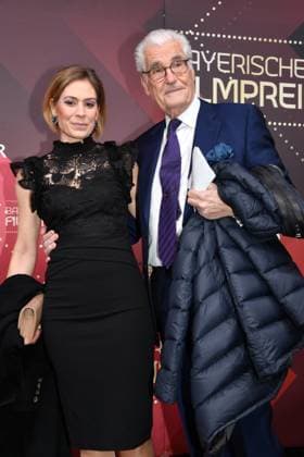 Sky du Mont with Julia Schütze Presentation of the Bavarian Film Award Prinzregenten Theater Munich 19 January 2024
