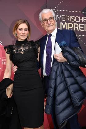 Sky du Mont with Julia Schütze Presentation of the Bavarian Film Award Prinzregenten Theater Munich 19 January 2024