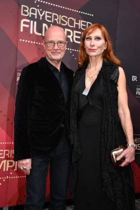 Andrea Sawatzki with husband Bavarian Film Award ceremony Prinzregenten Theater Munich 19 January 2024