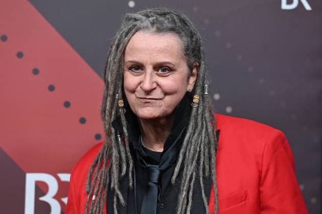 Carmen Pilatus, single image, cropped single motif, portrait, portrait red carpet, red carpet,Bavarian Film Award 2023 on 19 09 2024 at the Prinzregententheater in Munich r Tel 0208 9413250 Fax