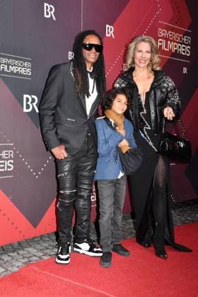 Fab Morvan, Stella and son Sacha Presentation of the Bavarian Film Award Prinzregenten Theater Munich 19 January 2024