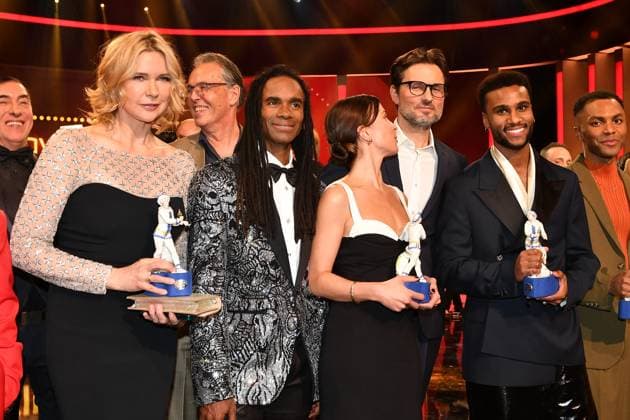 Veronica Ferres, Fabrice Morvan, Aylin Tezel, Simon Verhoeven and Tina Njie Presentation of the Bavarian Film Award Party Award Winner Prinzregenten Theater Munich 19 January 2024
