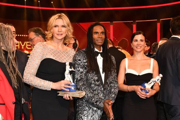 Veronica Ferres, Fabrice Morvan, Aylin Tezel Bavarian Film Award Party Award Winner Prinzregenten Theater Munich 19 January 2024