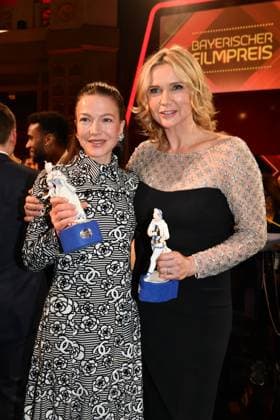 Hannah Herzsprung and Veronica Ferres Presentation of the Bavarian Film Award Party Award Winner Prinzregenten Theater Munich 19 January 2024