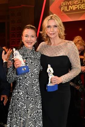 Hannah Herzsprung and Veronica Ferres Presentation of the Bavarian Film Award Party Award Winner Prinzregenten Theater Munich 19 January 2024