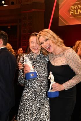 Hannah Herzsprung and Veronica Ferres Presentation of the Bavarian Film Award Party Award Winner Prinzregenten Theater Munich 19 January 2024