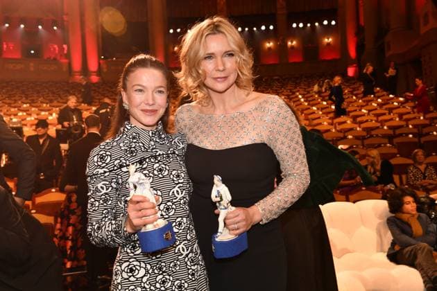 Hannah Herzsprung and Veronica Ferres Presentation of the Bavarian Film Award Party Award Winner Prinzregenten Theater Munich 19 January 2024