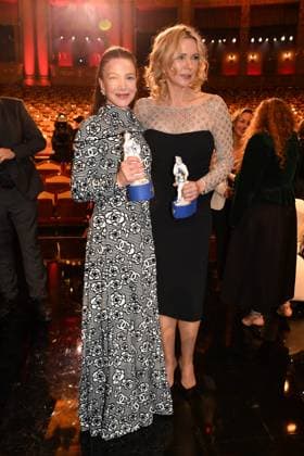 Hannah Herzsprung and Veronica Ferres Presentation of the Bavarian Film Award Party Award Winner Prinzregenten Theater Munich 19 January 2024