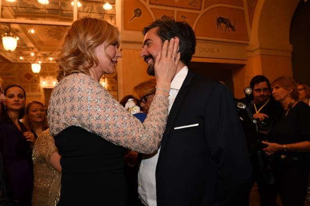 Veronica Ferres and David Dietl Presentation of the Bavarian Film Award Party Award Winner Prinzregenten Theater Munich 19 January 2024