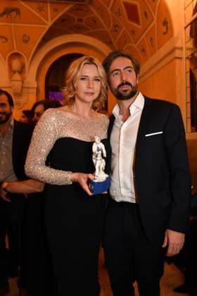 Veronica Ferres and David Dietl Presentation of the Bavarian Film Award Party Award Winner Prinzregenten Theater Munich 19 January 2024