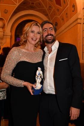 Veronica Ferres and David Dietl Presentation of the Bavarian Film Award Party Award Winner Prinzregenten Theater Munich 19 January 2024