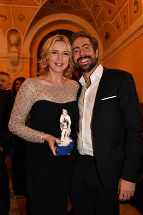 Veronica Ferres and David Dietl Presentation of the Bavarian Film Award Party Award Winner Prinzregenten Theater Munich 19 January 2024