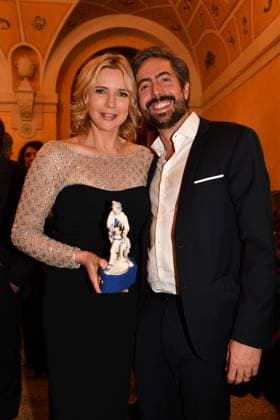 Veronica Ferres and David Dietl Presentation of the Bavarian Film Award Party Award Winner Prinzregenten Theater Munich 19 January 2024