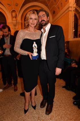 Veronica Ferres and David Dietl Presentation of the Bavarian Film Award Party Award Winner Prinzregenten Theater Munich 19 January 2024