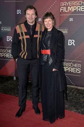 Felix Klare with wife Zora Thiessen at the presentation of the 45 Bavarian Film Award 2023 in the Prinzregententheater Munich, 19 01 2024 Foto:xF.xKernx xFuturexImagex bay_filmpreis_2075