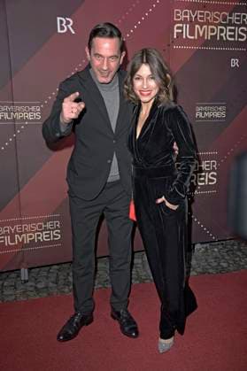 Sönke Möhring and Anna Julia Antonucci at the presentation of the 45 Bavarian Film Award 2023 in the Prinzregententheater Munich, 19 01 2024 Foto:xF.xKernx xFuturexImagex bay_filmpreis_2395