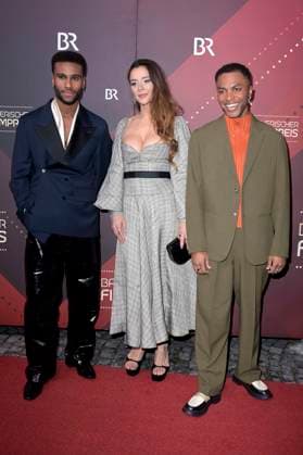 Tijan Njie, Bella Dayne and Elan Ben Ali at the presentation of the 45 Bavarian Film Award 2023 in the Prinzregententheater Munich, 19 01 2024 Foto:xF.xKernx xFuturexImagex bay_filmpreis_2632