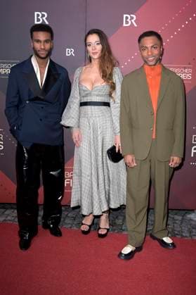 Tijan Njie, Bella Dayne and Elan Ben Ali at the presentation of the 45 Bavarian Film Award 2023 in the Prinzregententheater Munich, 19 01 2024 Foto:xF.xKernx xFuturexImagex bay_filmpreis_2641