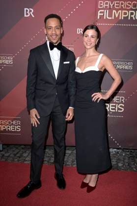 Jerry Hoffmann and Aylin Tezel at the presentation of the 45 Bavarian Film Award 2023 in the Prinzregententheater Munich, 19 01 2024 Foto:xF.xKernx xFuturexImagex bay_filmpreis_2824