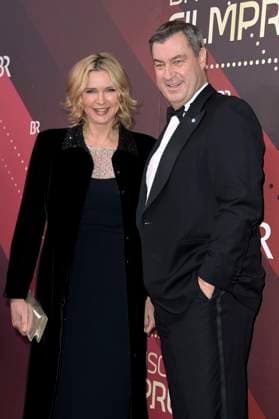 Veronica Ferres and Markus Söder at the presentation of the 45 Bavarian Film Award 2023 in the Prinzregententheater Munich, 19 01 2024 Foto:xF.xKernx xFuturexImagex bay_filmpreis_3009