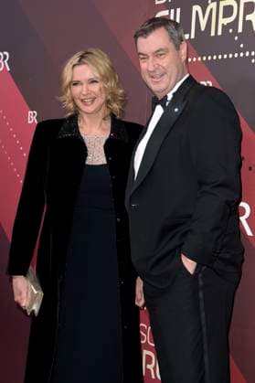 Veronica Ferres and Markus Söder at the presentation of the 45 Bavarian Film Award 2023 in the Prinzregententheater Munich, 19 01 2024 Foto:xF.xKernx xFuturexImagex bay_filmpreis_3014