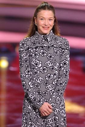 Bavarian Film Award 2023 Hannah Herzsprung, winner in the Best Actress category Presentation of the 45 Bavarian Film Award 2023 on 19 01 2024 at the Prinzregententheater in Munich Bavaria, Germany