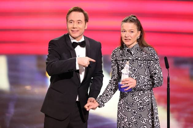 Bavarian Film Award 2023 Hannah Herzsprung and Michael Bully Herbig Presentation of the 45 Bavarian Film Award 2023 on 19 01 2024 at the Prinzregententheater in Munich Bavaria, Germany